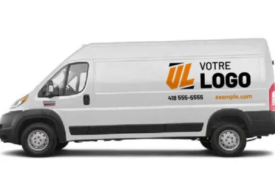 Lettrage et wrap d'un camion ou fourgon commercial de type Promaster, Sprinter, Transit, Savana, Express