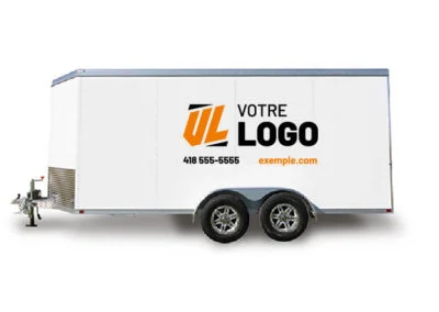 Lettrage et wrap d'une remorque ou trailer