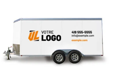 Lettrage et wrap d'une remorque ou trailer