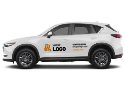 Lettrage et wrap automobile sur une voiture ou VUS