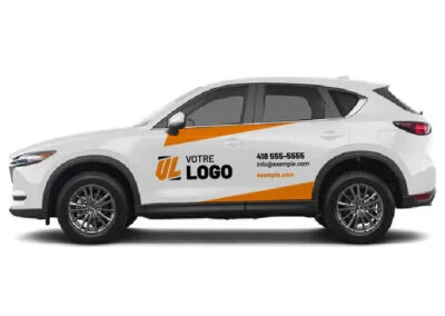 Lettrage et wrap automobile sur une voiture ou VUS