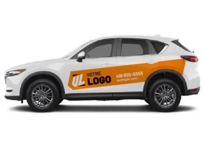 Lettrage et wrap automobile sur une voiture ou VUS