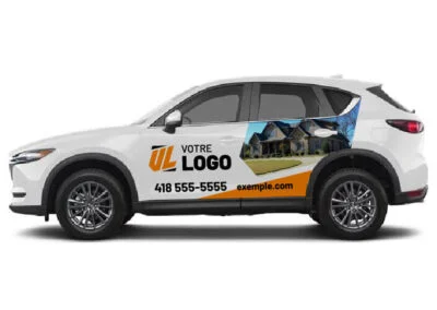 Lettrage et wrap automobile sur une voiture ou VUS
