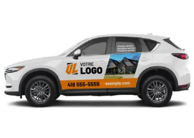 Lettrage et wrap automobile sur une voiture ou VUS