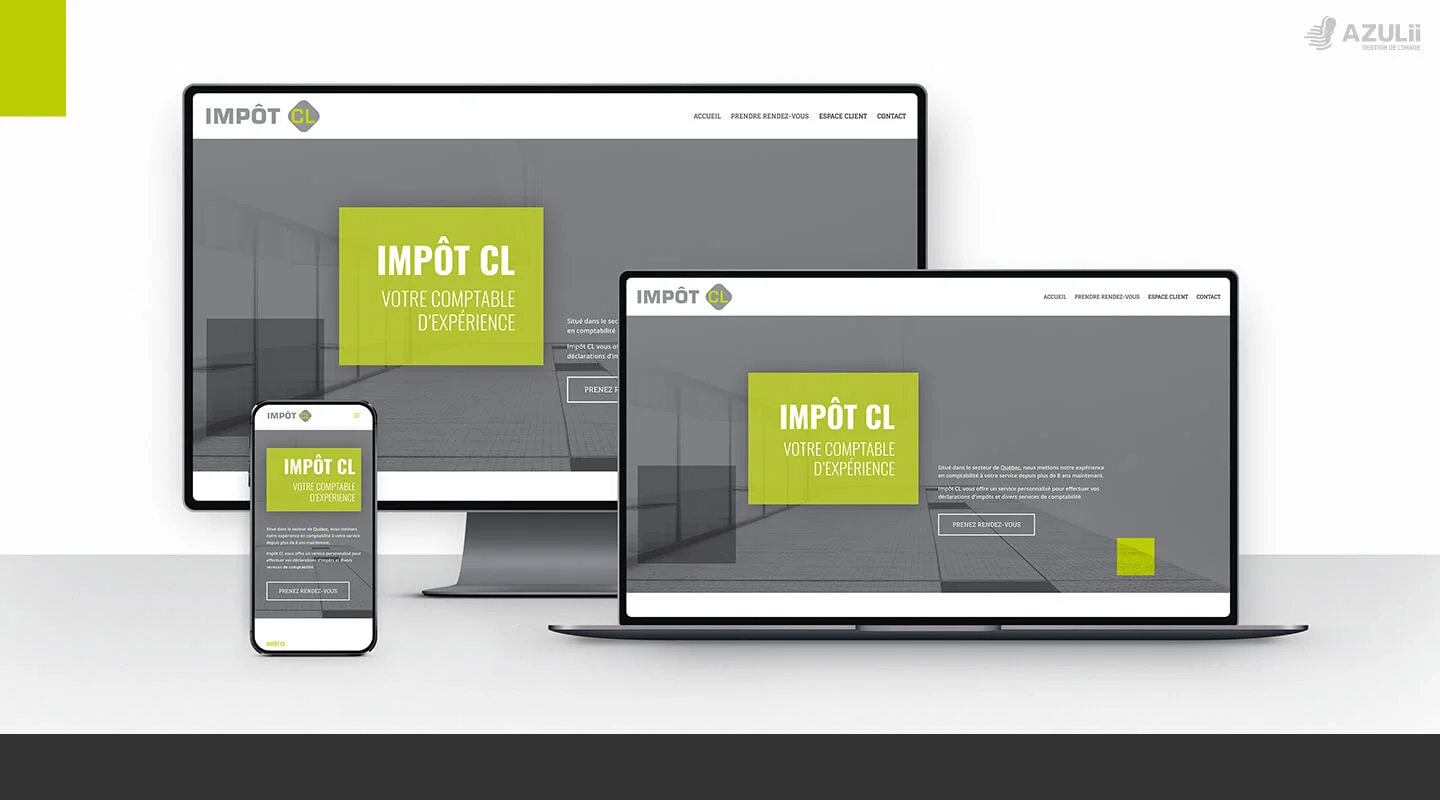 Conception de site web pour Impôt CL