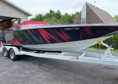 Wrap complet d'un speedboat