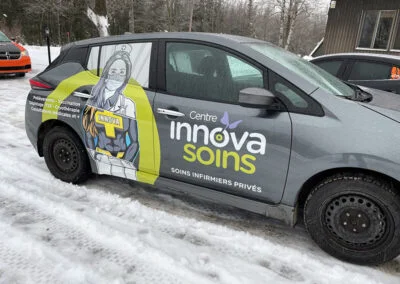 Wrap partiel sur un Nissan Leaf